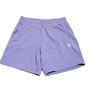 Mens Adidas Badge of Sport Wonder Oxide Sweat Shorts Size Large Zipper Pockets